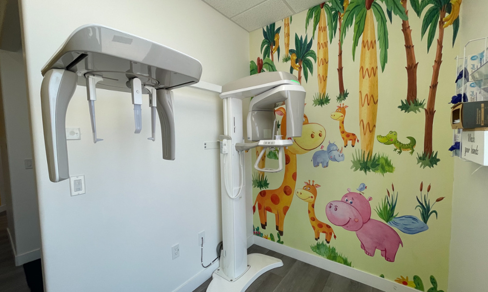 Equipped with special x-ray machines for braces in our office. Right next to hippos and giraffes.
